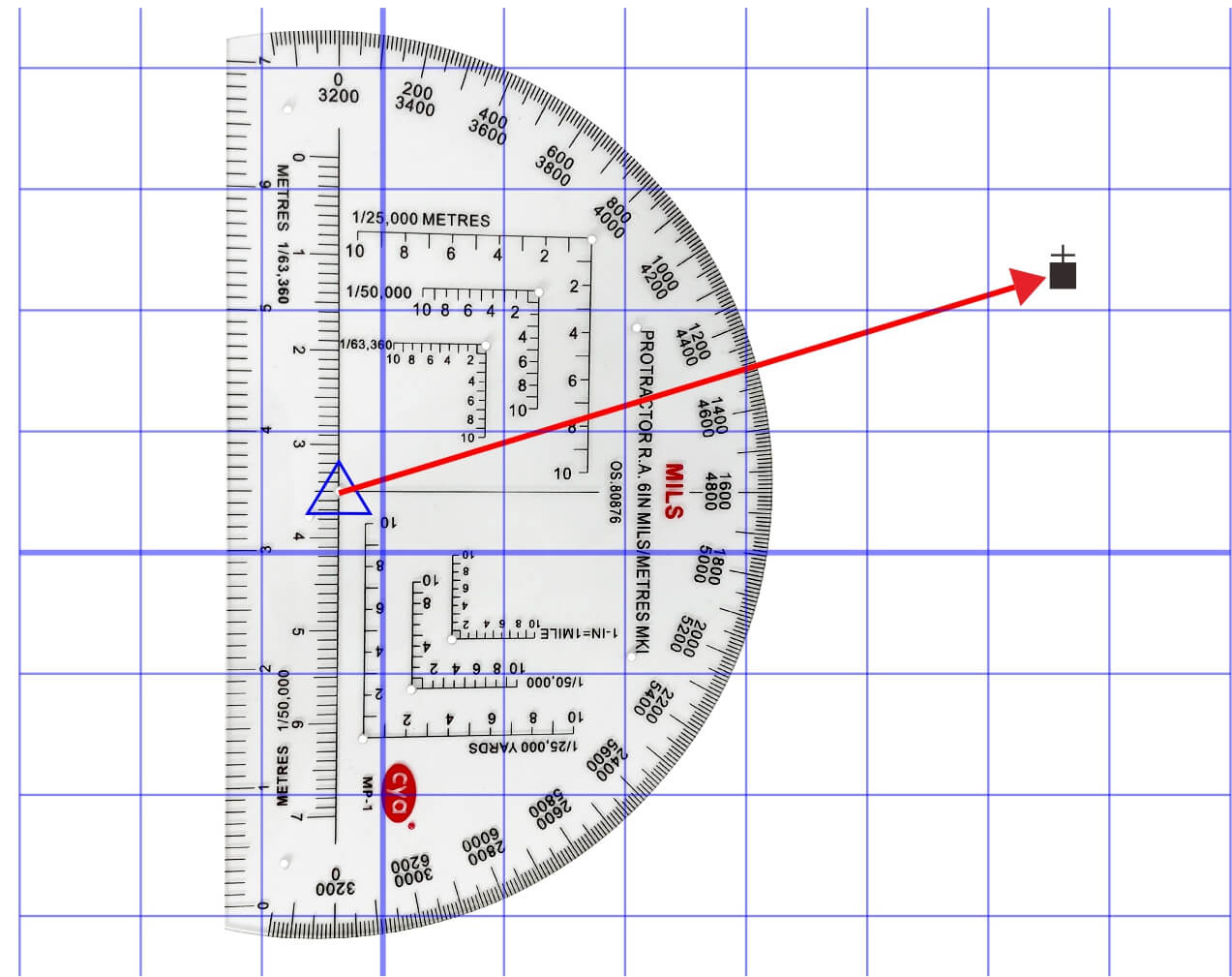 How to Use the Military Protractor for Map Reading - Home - CYA Aviation